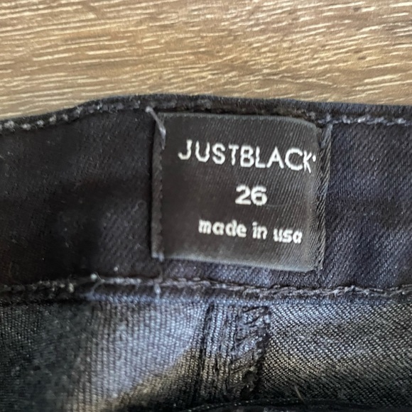 Just Black Hi Rise Skinny  - Sz 26 - Picture 3 of 6